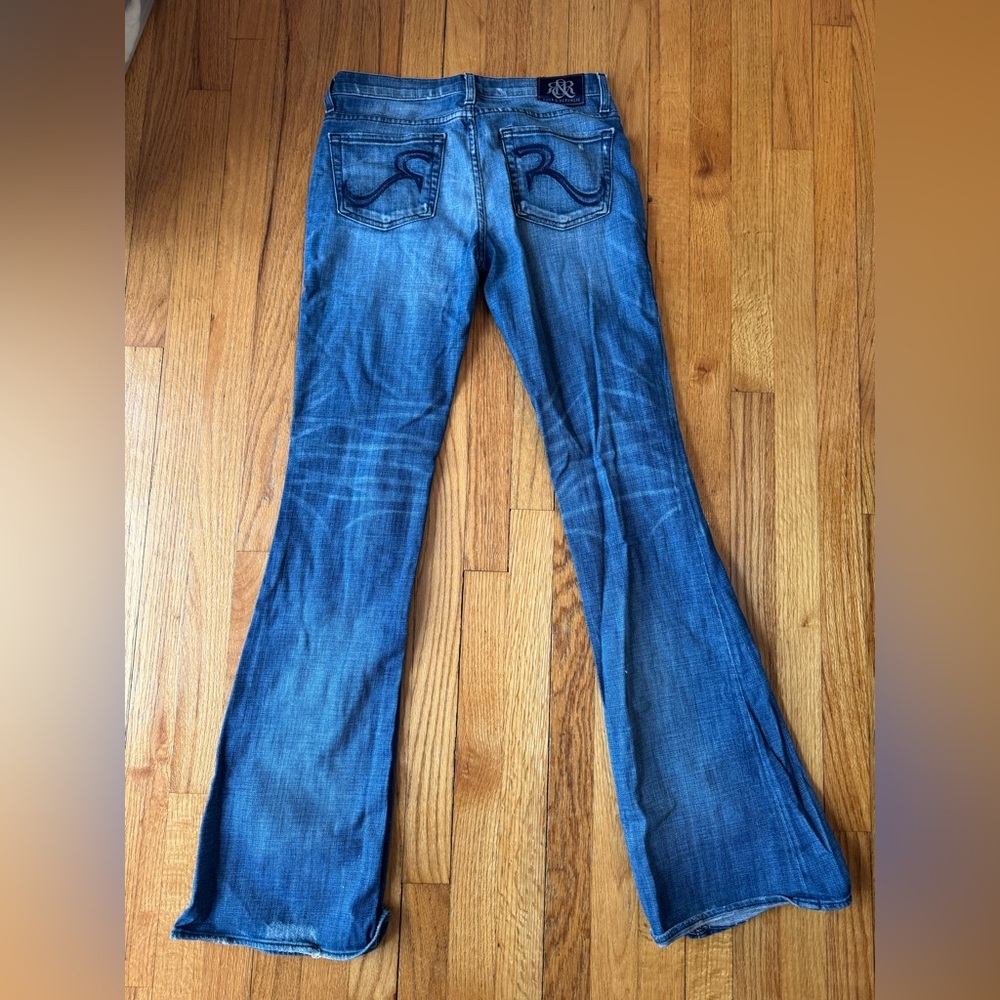 Rock & Republic Y2K Low Rise Flare Premium Denim Size 28 - Picture 3 of 6